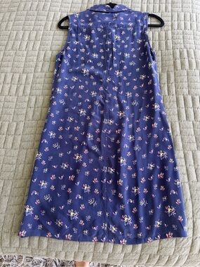 Equipment Navy Floral Blouse with Pink and Cream Accents size small 100% silk